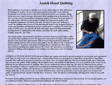 Tablet Screenshot of amishhandquilting.com